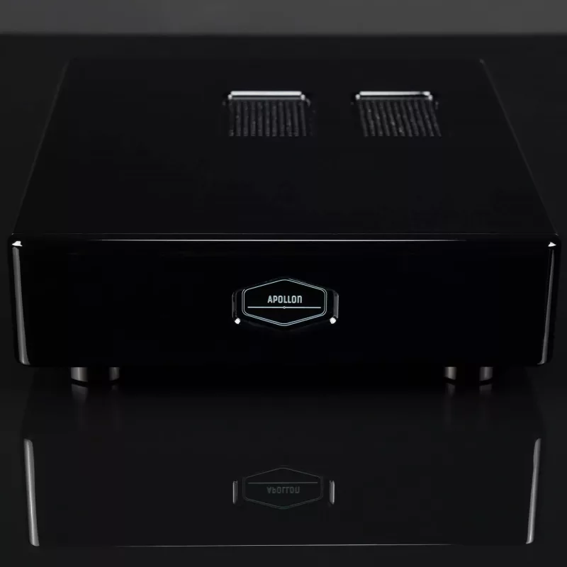 Hypex NCx500 Amplifier by Apollon Amplifier Facepanel in Black Color