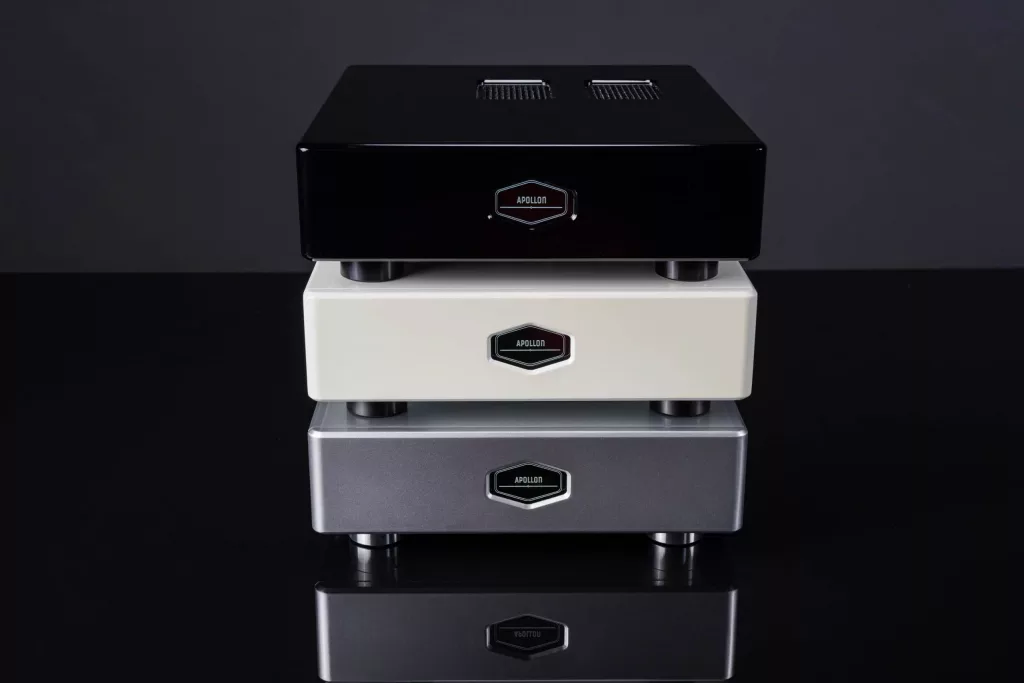 Hypex NCx500 Apollon Mini Class D Amplifier amplifier stacked on each other